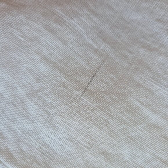 EILEEN FISHER White Linen Tank Sun Dress Pocket V-Neck Adjustable Straps - Picture 8 of 12